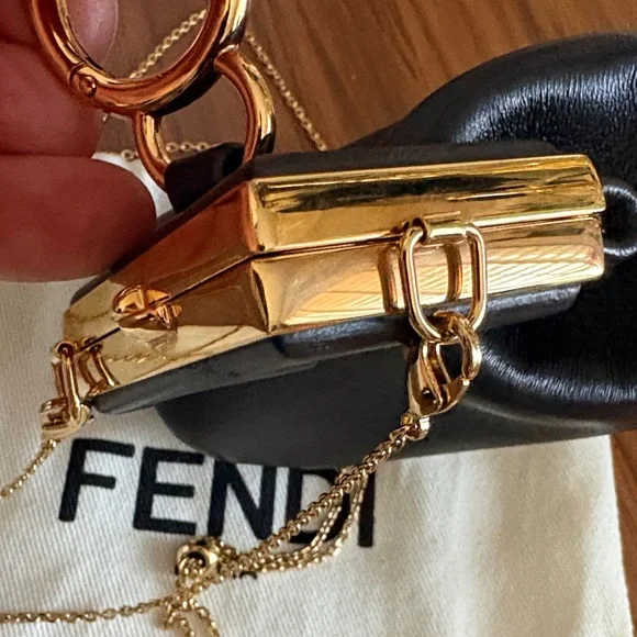 Fendi Napa Nanno bag charm crossbody - Picture 9 of 14